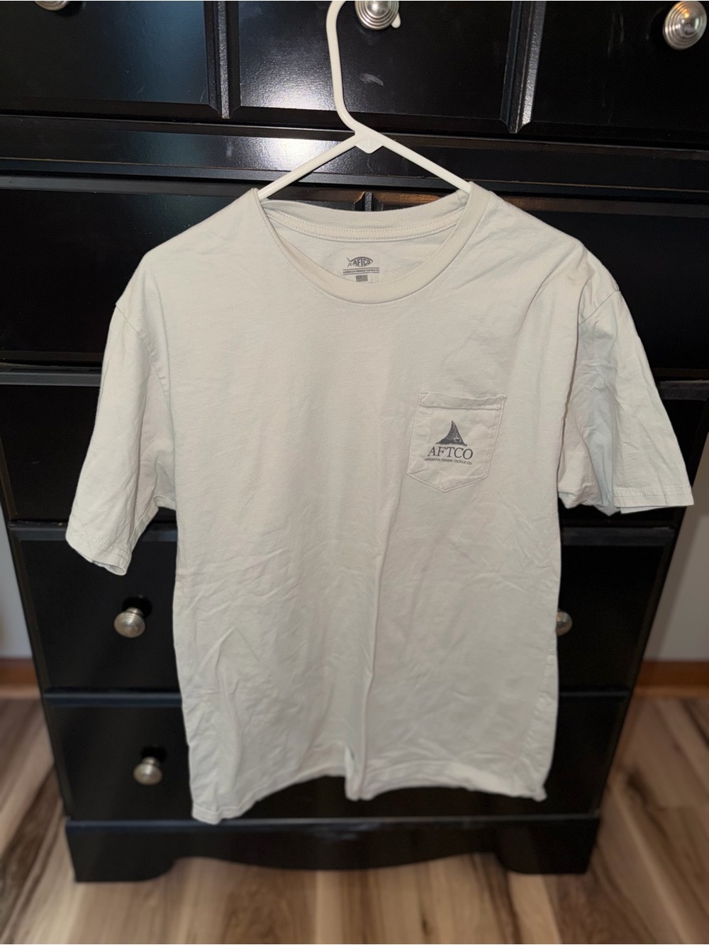 AFTCO Short-Sleeve Pocket Tee in Pale Green